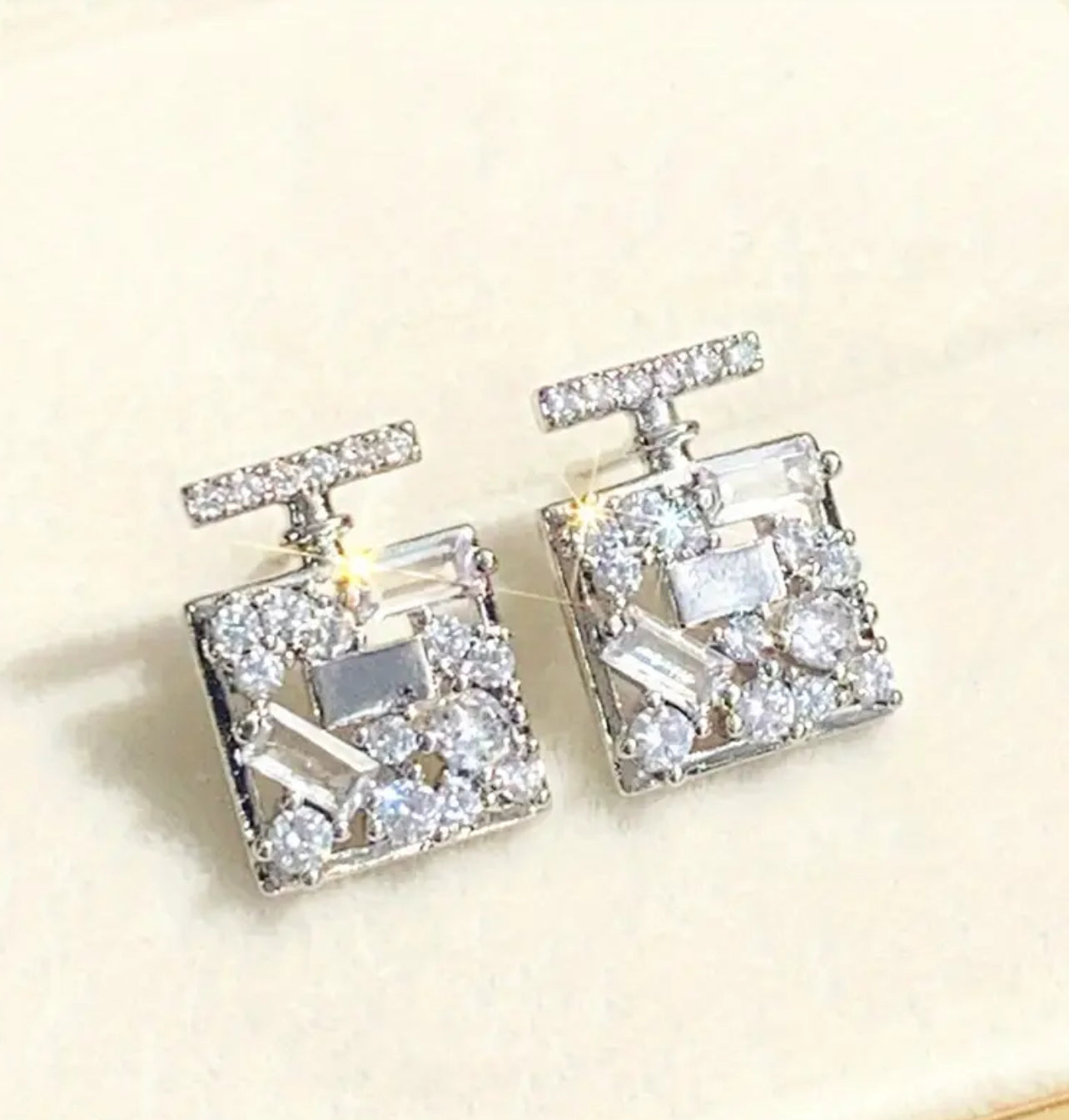 Chanel-Inspired Ear Studs – Elegant Designer-Style Stud Earrings | M&Z Collection