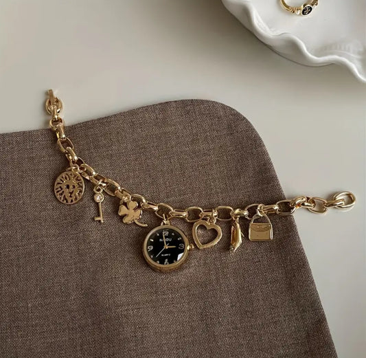 Trendy Charm Bracelet Watch – Elegant & Stylish Women’s Timepiece | M&Z Collection