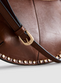 Paula Echevarría Faux Leather Studded Shoulder Bag
