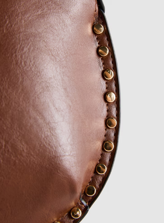 Paula Echevarría Faux Leather Studded Shoulder Bag