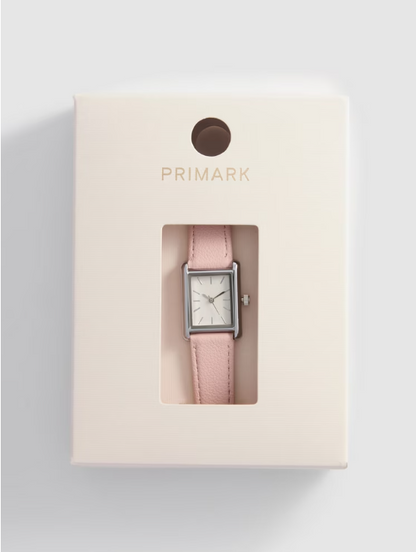 Faux Leather Strap Watch