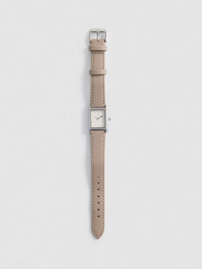 Faux Leather Strap Watch