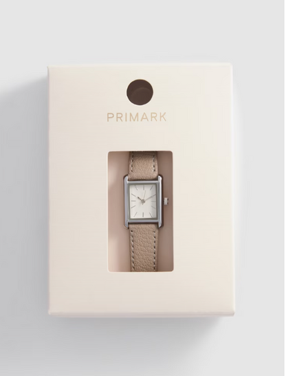 Faux Leather Strap Watch