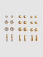 12pk Stud And Hoop Earrings