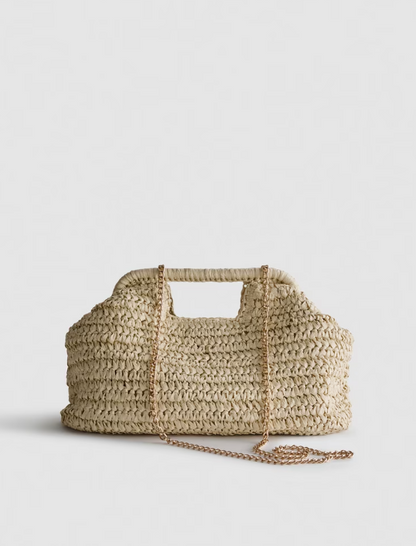 Paula Echevarría Woven Crossbody Bag