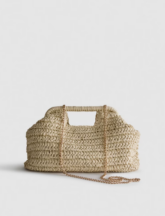 Paula Echevarría Woven Crossbody Bag