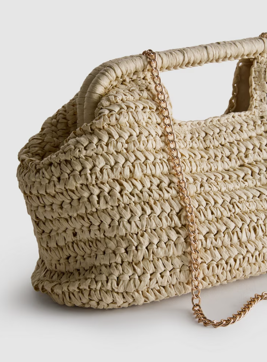 Paula Echevarría Woven Crossbody Bag