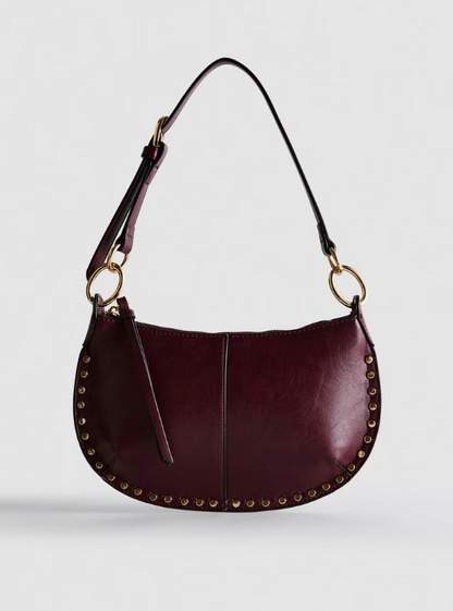 Paula Echevarría Faux Leather Studded Shoulder Bag