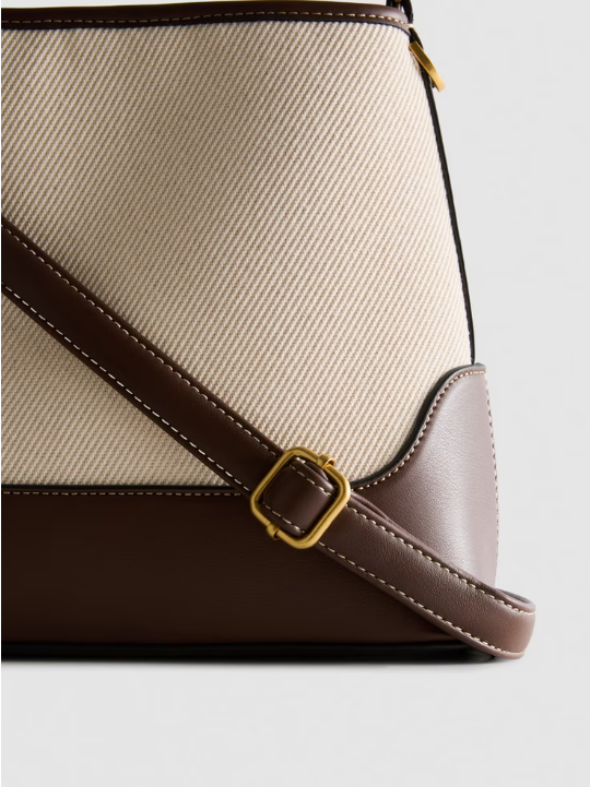 Faux Leather Bucket Bag