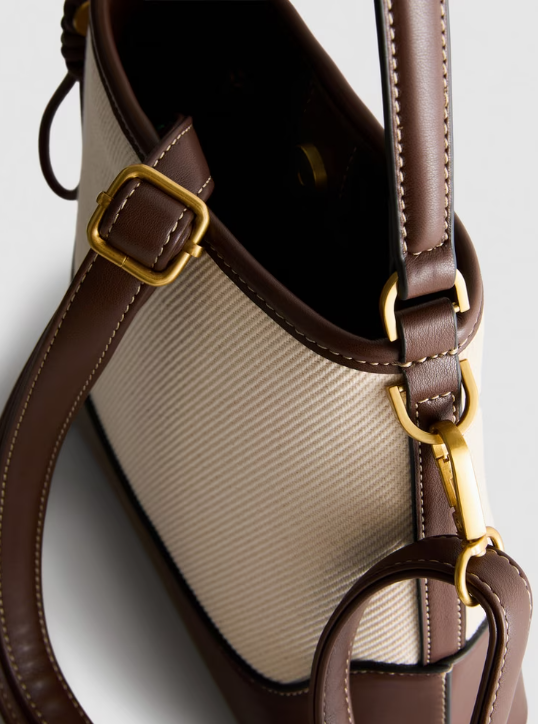 Faux Leather Bucket Bag