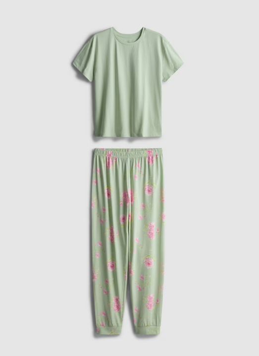 Cotton Printed Short Sleeve Pyjamas