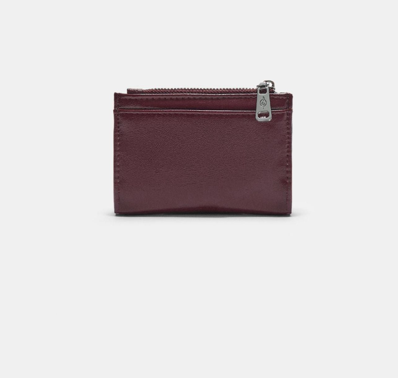 Stradivarius Burgundy Zip Purse for Women – Authentic UK Brand